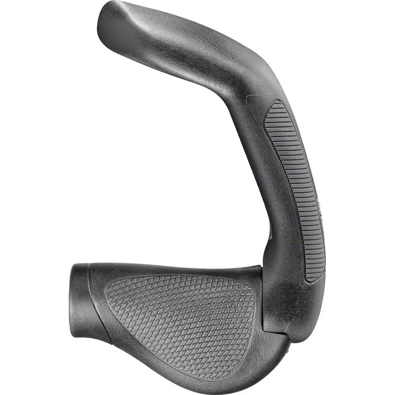 Ergon GP5 Grips – Lock-On Twistshift Large Black/Gray