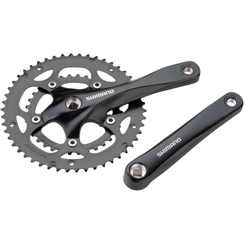 Shimano Claris FC-RS200 Crankset – 170mm 8-Speed 50/34t 110 BCD Square Taper JIS Spindle Interface BLK