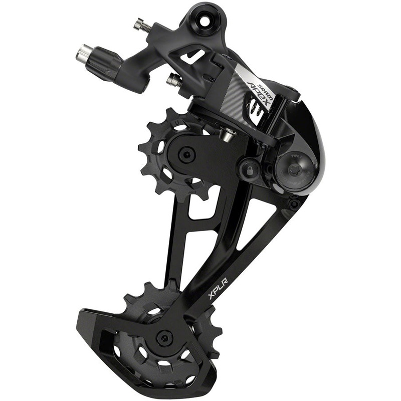 SRAM Apex XPLR Rear Derailleur – 12-Speed Medium Cage 44t Max Black D1