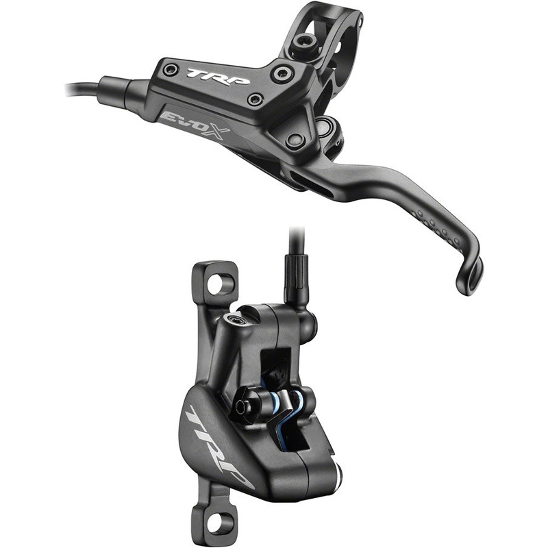 TRP EVO X HD-M9020 Disc Brake Lever – Left/Front Rear 1900mm Hose Post Mount 2-Piston BLK