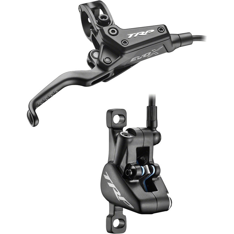 TRP EVO X HD-M9020 Disc Brake Lever – Right/Front Rear 1900mm Hose Post Mount 2-Piston BLK