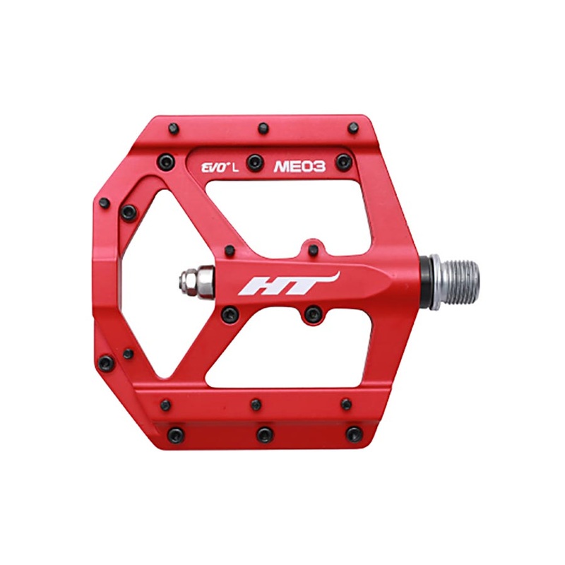 HT Pedals ME03 Evo+ Platform Pedals CrMo – Matte Red