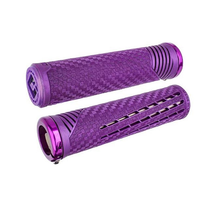 ODI CF V2.1 Grips – Purple Lock-On