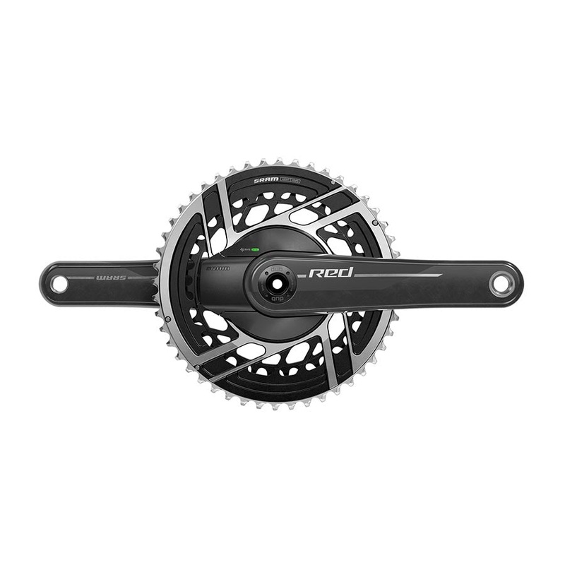 SRAM RED AXS Power Meter Crankset – 167.5mm 2x 12-Speed 48/35t 8-Bolt Direct Mount DUB Spindle Interface Natural Carbon E1
