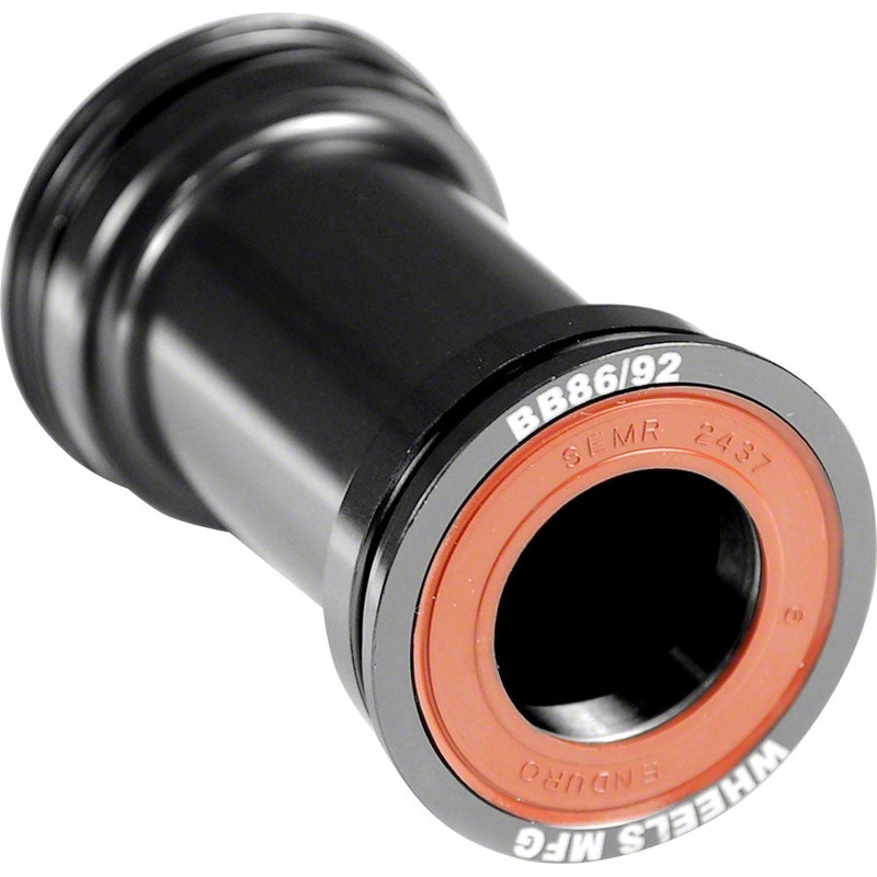 Wheels Manufacturing BB86/92 SRAM Bottom Bracket ABEC-3 Bearings BLK Cups