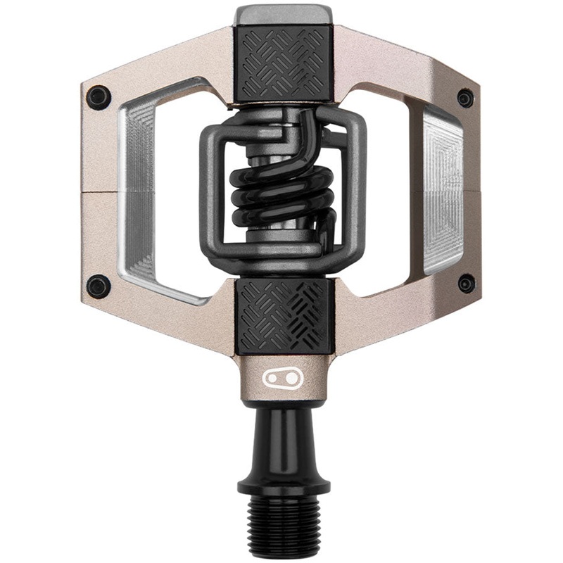 Crankbrothers Mallet Trail Pedals – Dual Sided Clipless Platform Aluminum 9/16 Champange