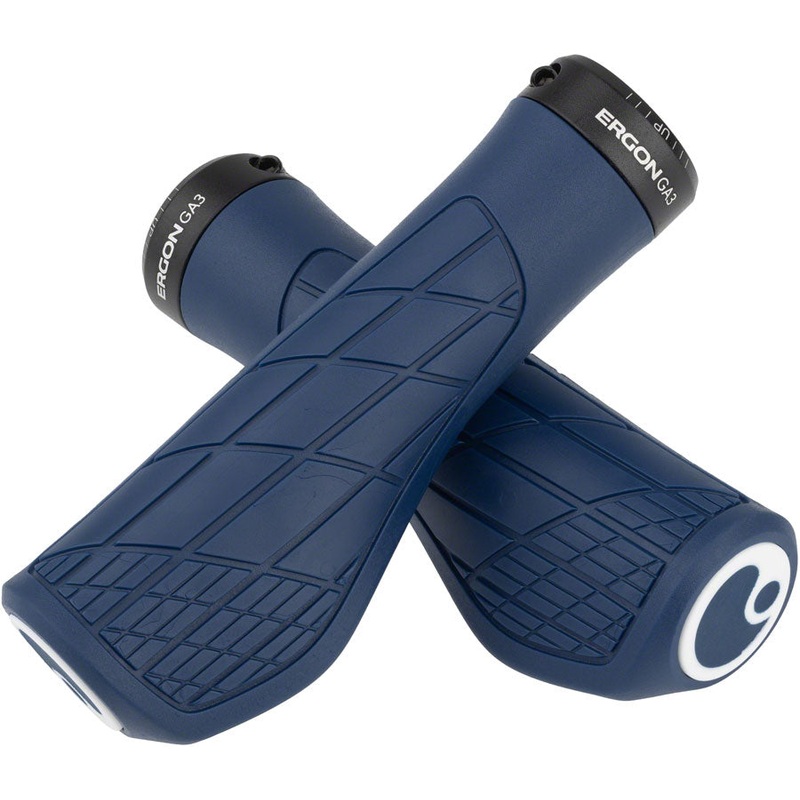 Ergon GA3 Grips – Nightride Blue Lock-On Large