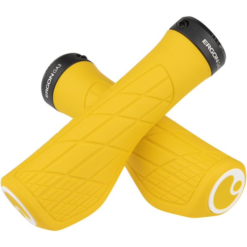 Ergon GA3 Grips – Yellow Mellow Lock-On Small