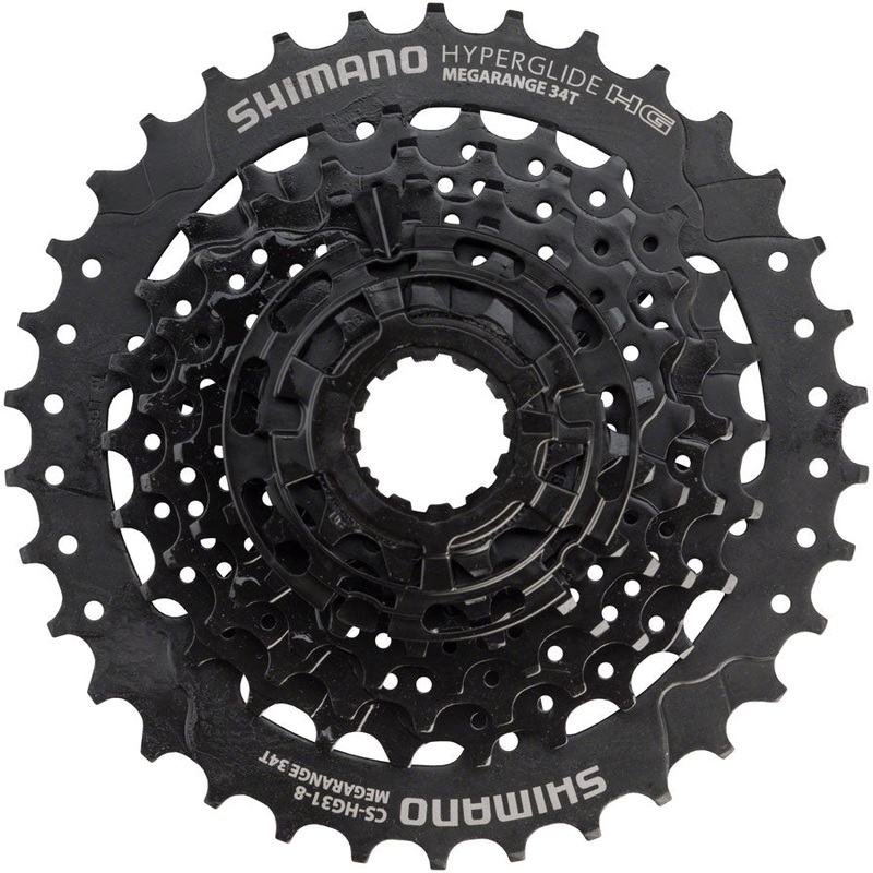 Shimano Altus CS-HG31 Cassette – 8 Speed 11-34t Black Mega Range
