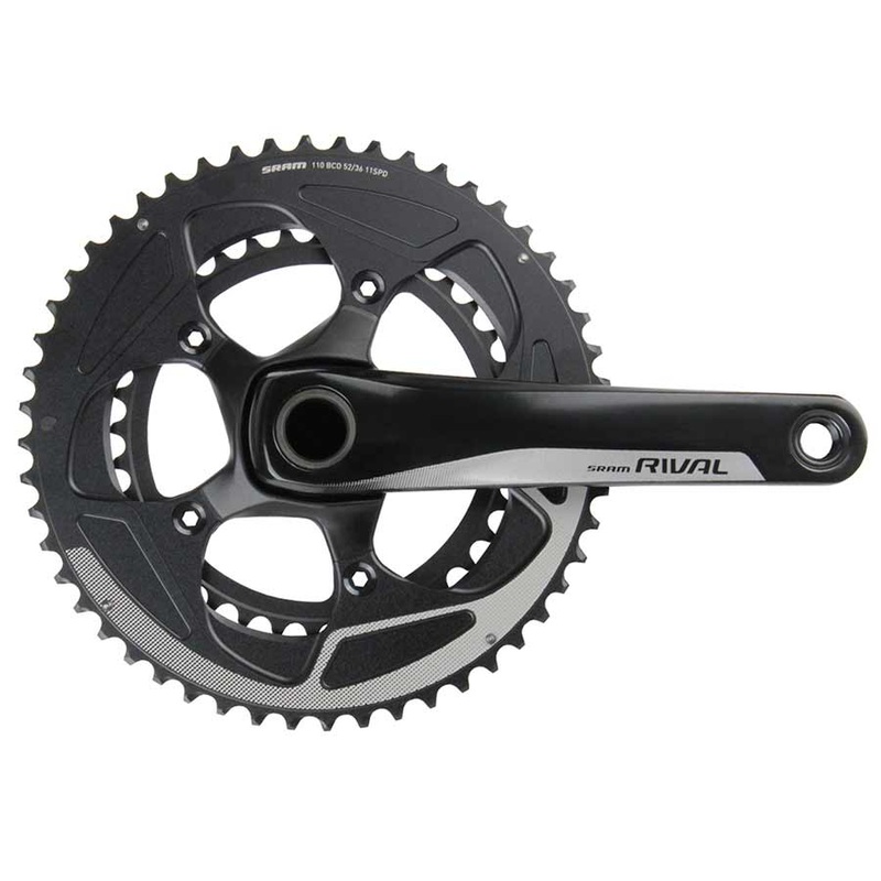 SRAM Rival 22 Crankset – 172.5mm 11-Speed 52/36t 110 BCD GXP Spindle Interface BLK