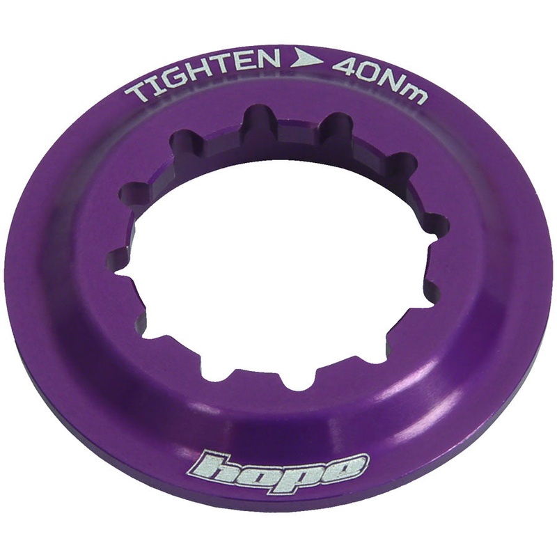 Hope Center Lock Disc Lockring – Purple