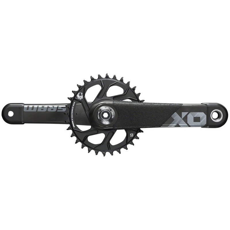 SRAM X01 All Downhill Crankset – 165mm 10/11-Speed 34t Direct Mount DUB Spindle Interface For 83mm BSA 104.5/107 PressFit BLK