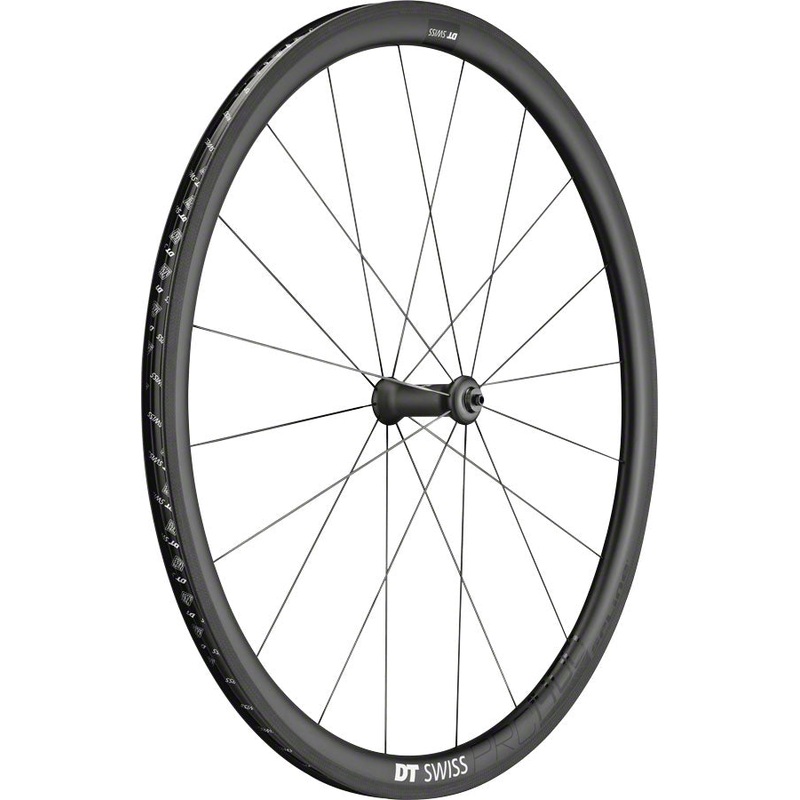 DT Swiss PRC 1400 Spline Front Wheel – 700 QR x 100mm Rim Brake Black