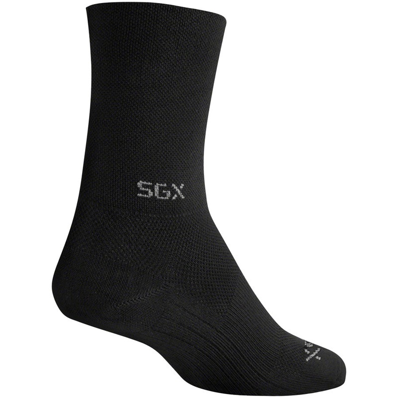 SockGuy SGX Raceday Socks – 5 Black Large/X-Large