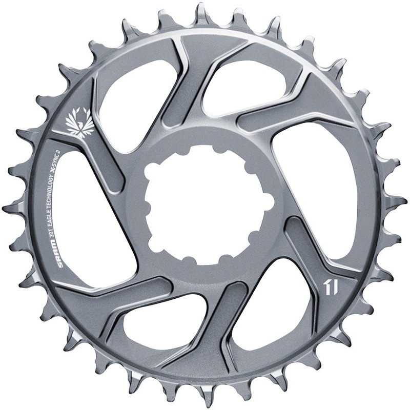 SRAM X-Sync 2 Eagle Direct Mount Chainring – 30 Tooth 3mm Boost Offset 12-Speed Polar Grey