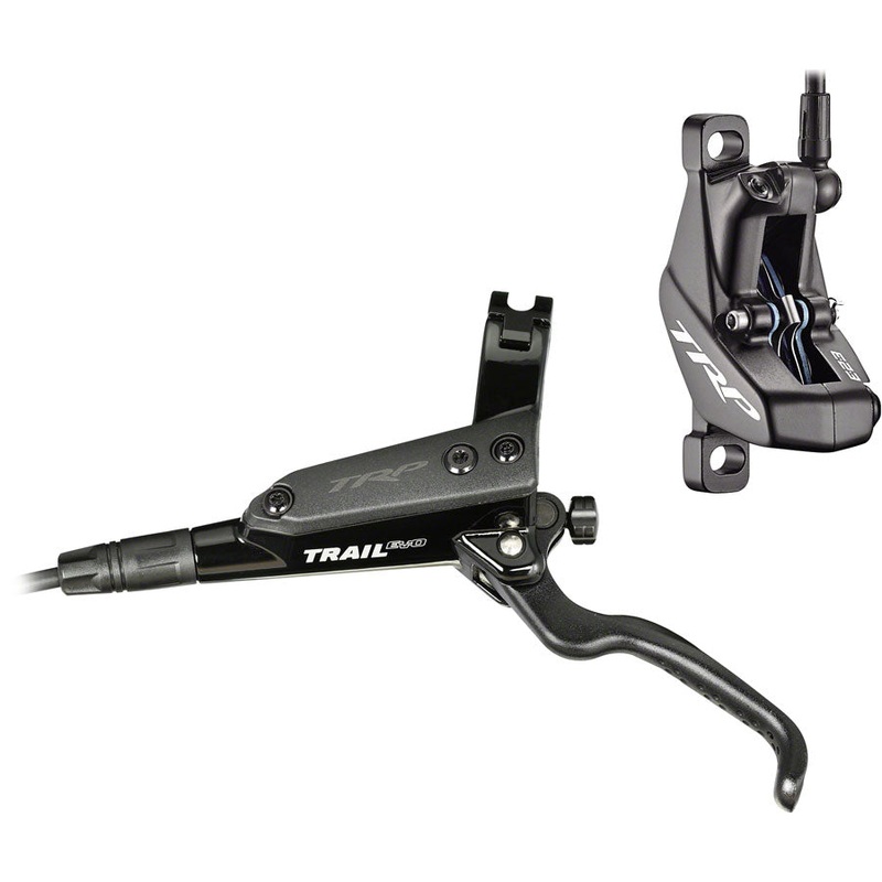 TRP Trail EVO Disc Brake and Lever – Front Hydraulic Post Mount Black