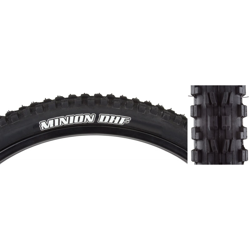 Maxxis Minion DHF Tire – 20 x 2.40 Clincher Wire Black Dual