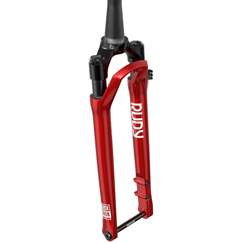 RockShox RUDY Ultimate XPLR Race Day 2 Suspension Fork – 700c 30 mm 12 x 100 mm 51 mm Offset Electric Red A2
