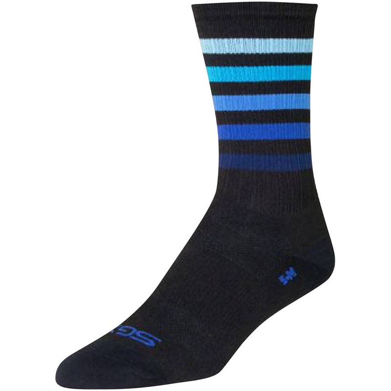 SockGuy SGX Deep Socks – 6 Black/Blue Small/Medium