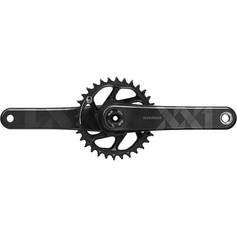 SRAM XX1 Eagle Carbon Fat Bike Crankset – 170mm 12-Speed 30t Direct Mount DUB Spindle Interface For 190mm Rear Spacing BLK