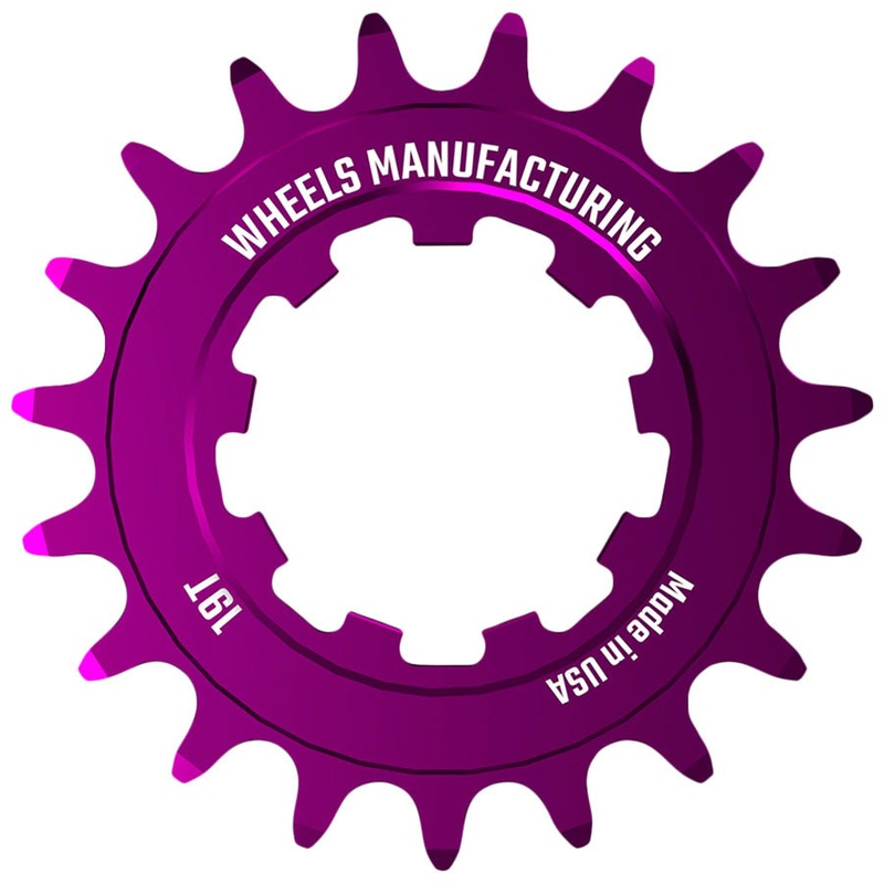 Wheels Manufacturing SOLO-SPEED Cog – 19t Fits SOLO-SPLINE SOLO-XD kits Purple