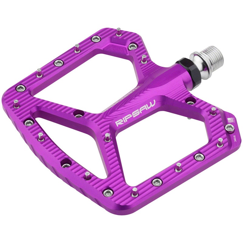 Wolf Tooth Ripsaw Aluminum Pedals – Platform Aluminum 9/16 Ultraviolet Purple