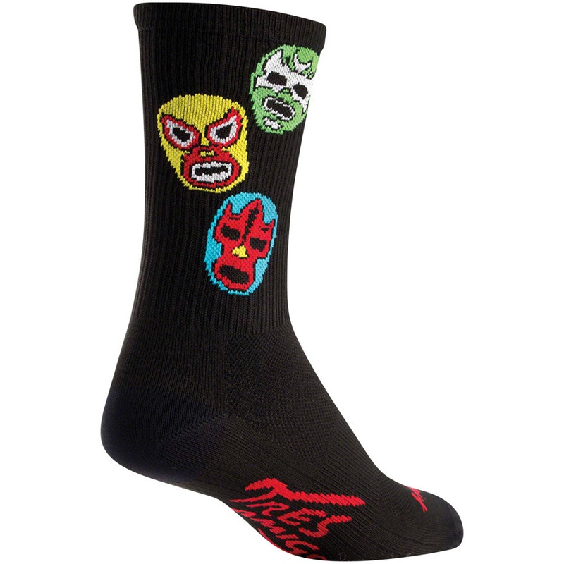SockGuy SGX Three Amigos Socks – 6 Black Large/X-Large