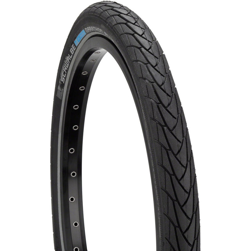 Schwalbe Marathon Plus Tire – 16 x 1.35 Clincher Wire BLK/Reflective Performance Endurance SmartGuard E-50