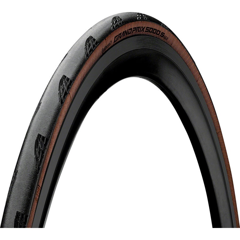 Continental Grand Prix 5000 S TR Tire – 700 x 32 Tubeless Folding BLK/Transparent BLKChili Vectran Breaker LazerGrip ACT