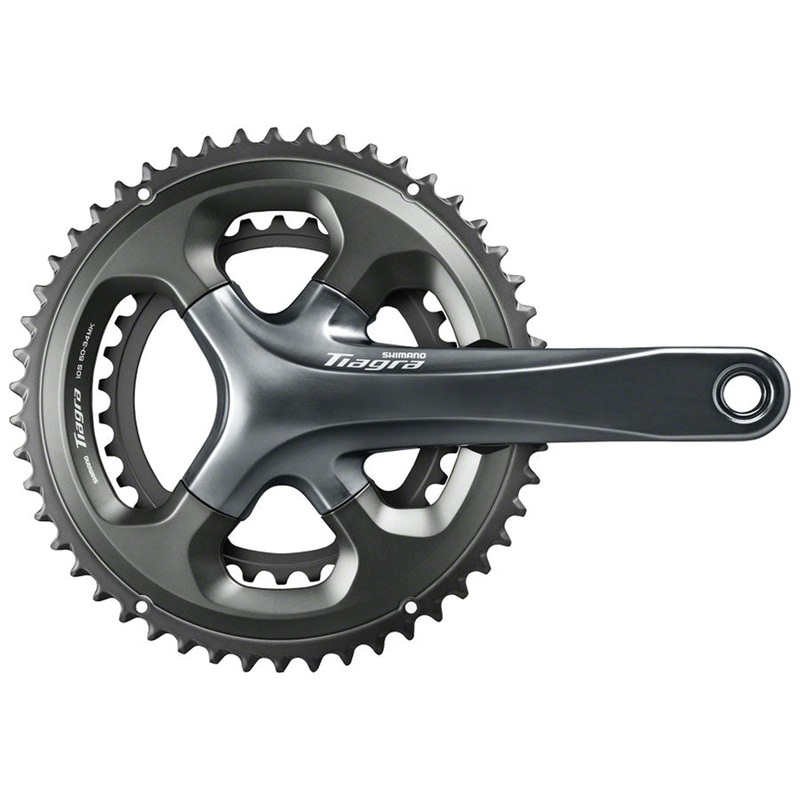 Shimano Tiagra FC-4700 Crankset – 172.5mm 10-Speed 50/34t 110 Asymmetric BCD Hollowtech II Spindle Interface Gray