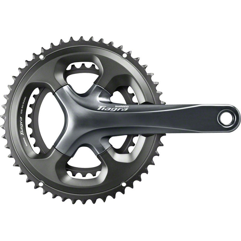 Shimano Tiagra FC-4700 Crankset – 175mm 10-Speed 52/36t 110 Asymmetric BCD Hollowtech II Spindle Interface Gray