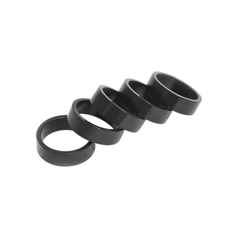 Wheels Manufacturing Aluminum Headset Spacer – 1-1/8 10mm Black 5-pack