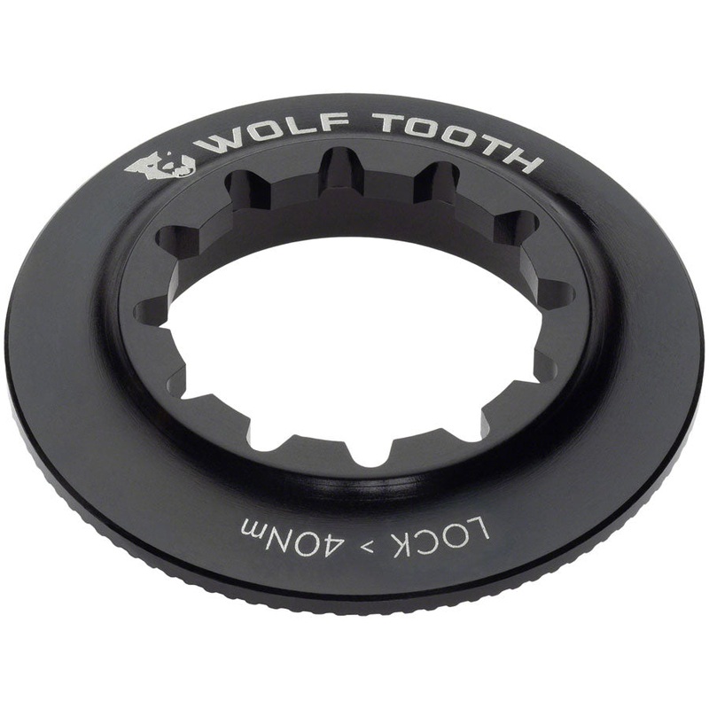 Wolf Tooth Centerlock Rotor Lockring – Internal Splined Black