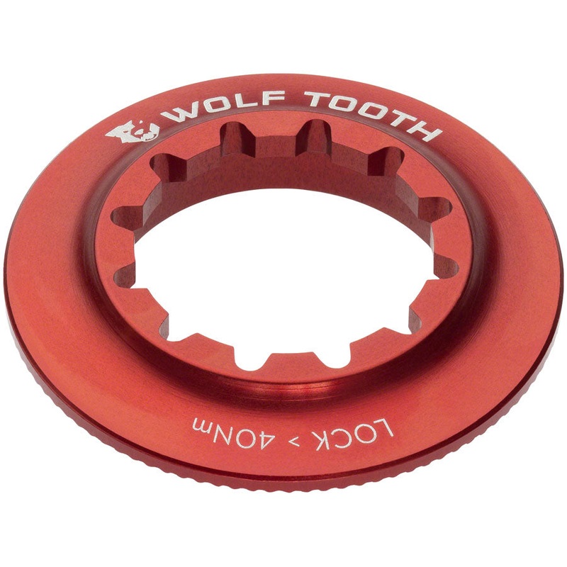 Wolf Tooth Centerlock Rotor Lockring – Internal Splined Red