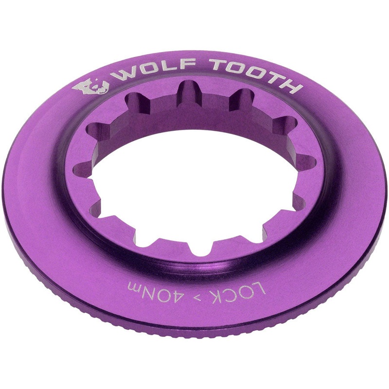 Wolf Tooth Centerlock Rotor Lockring – Internal Splined Ultraviolet Purple