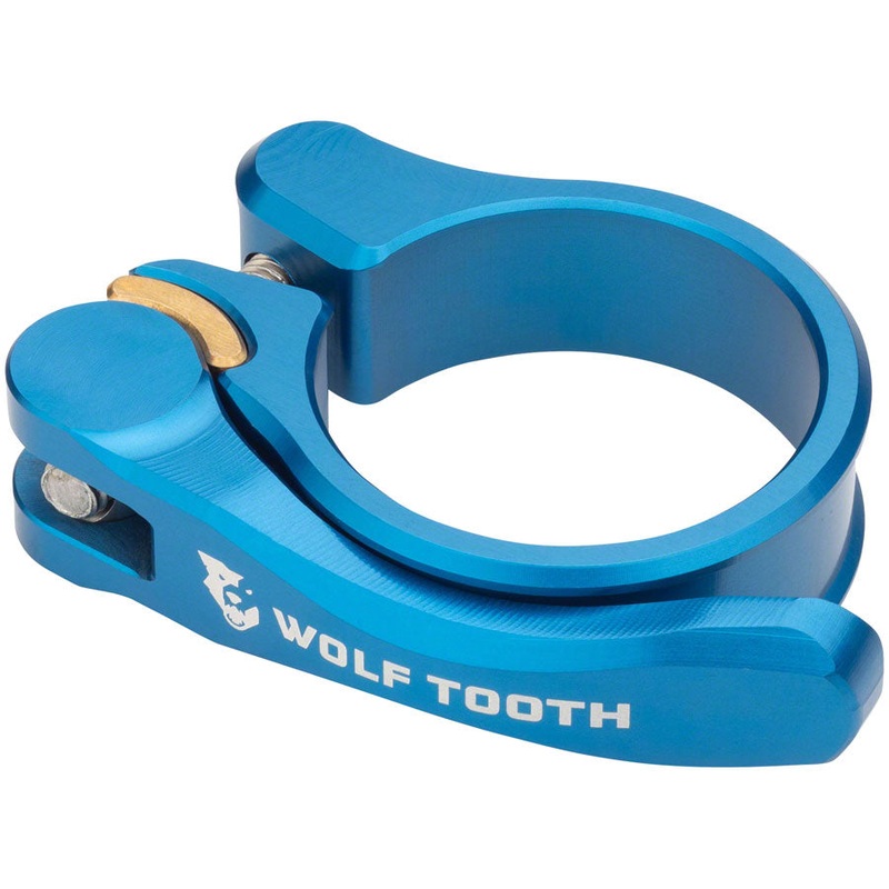 Wolf Tooth Components Quick Release Seatpost Clamp – 28.6mm QR Blue