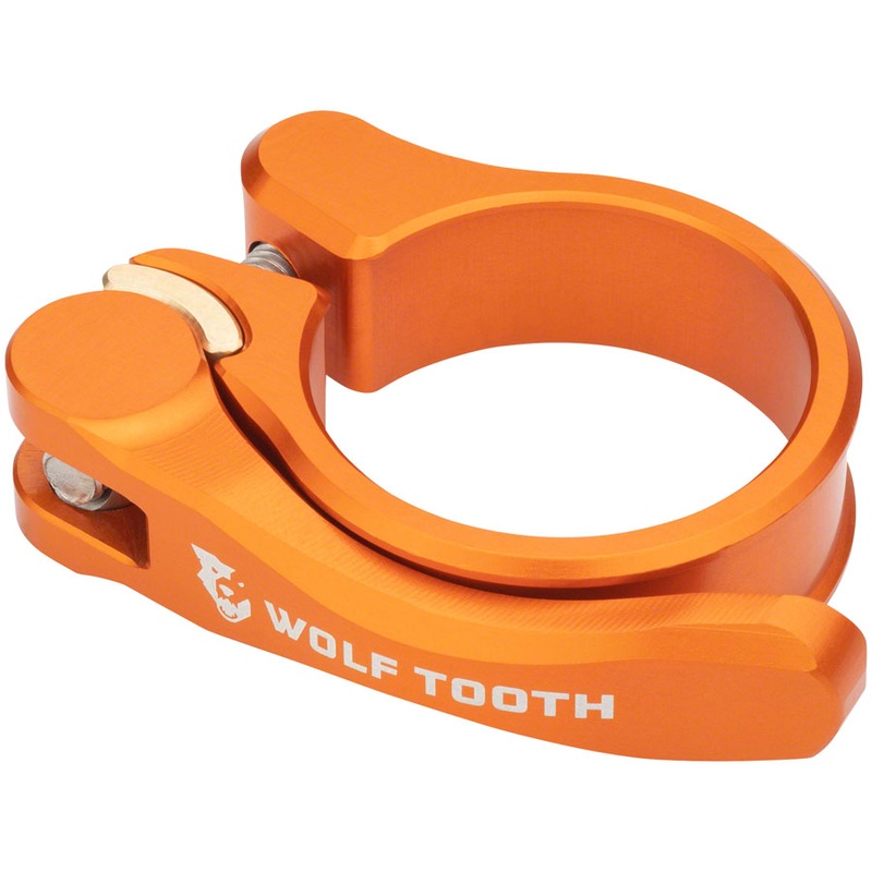 Wolf Tooth Components Quick Release Seatpost Clamp – 28.6mm QR Orange