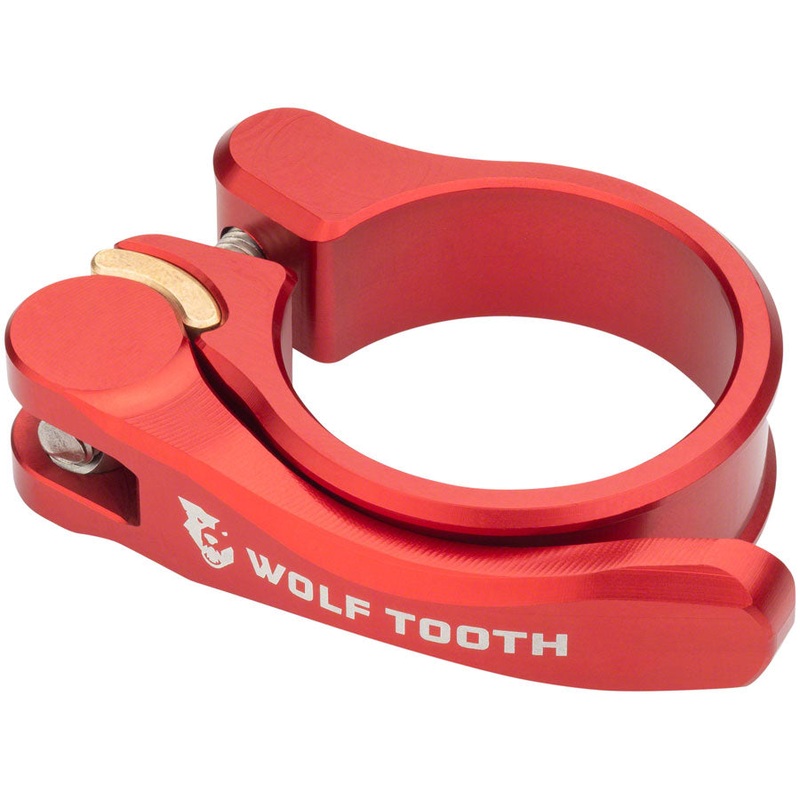 Wolf Tooth Components Quick Release Seatpost Clamp – 34.9mm QR Red