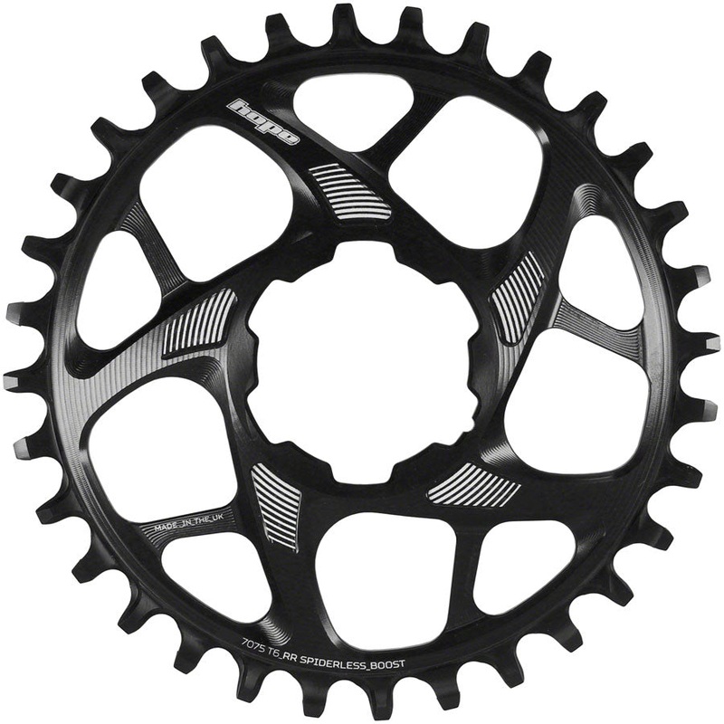 Hope Spiderless Retainer Chainring – 28t Boost Hope Direct Mount R22 Black