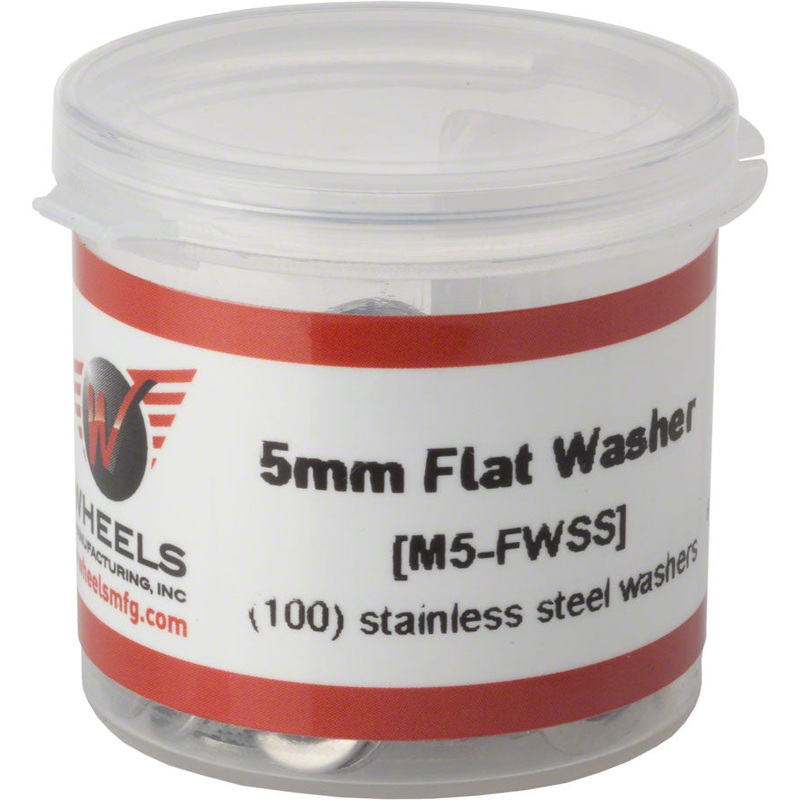 Wheels Manufacturing M5 Flat Washer Stainless Steel Bottle/100