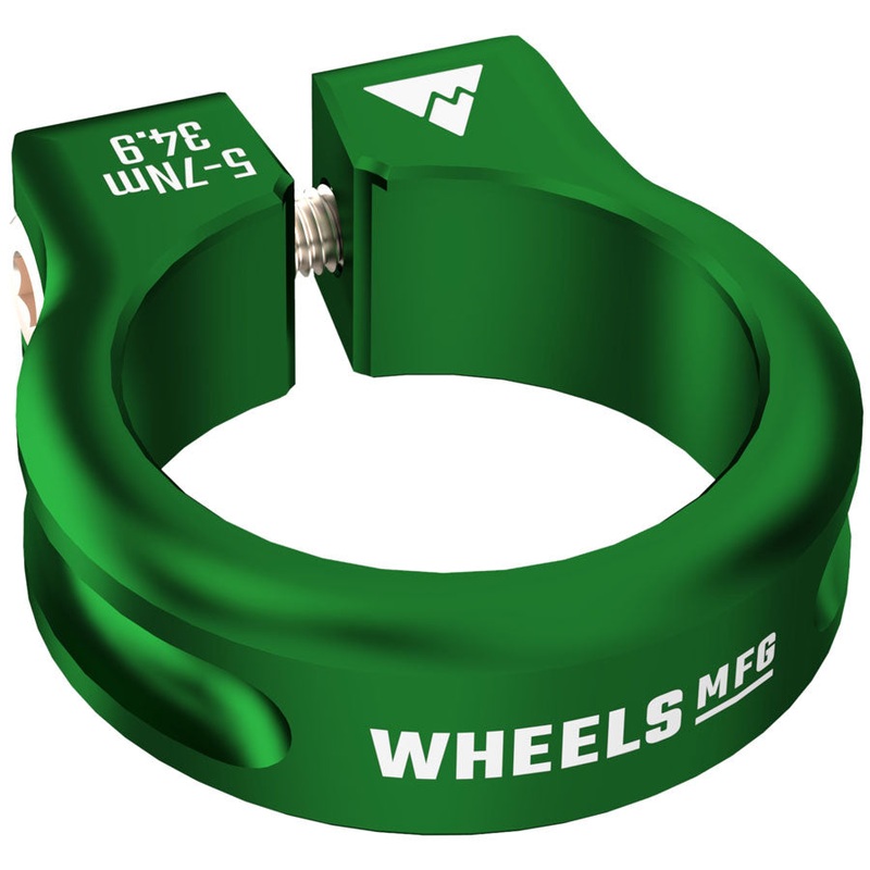 Wheels Manufacturing Seatpost Clamp – 34.9mm Bolt-On Green