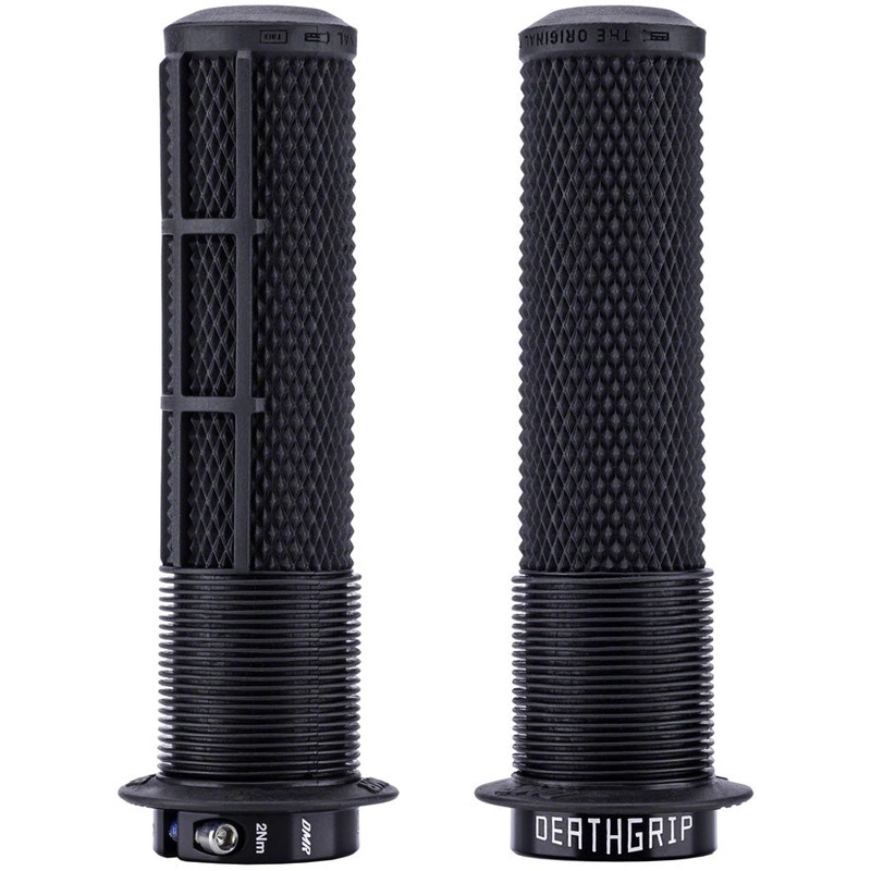 DMR DeathGrip 2 Flanged Grips – Thin Lock-On Black