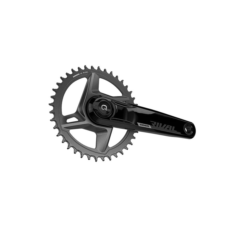 SRAM Rival 1 AXS Wide Power Meter Crankset – 160mm 12-Speed 40t 8-Bolt Direct Mount DUB Spindle Interface BLK D1