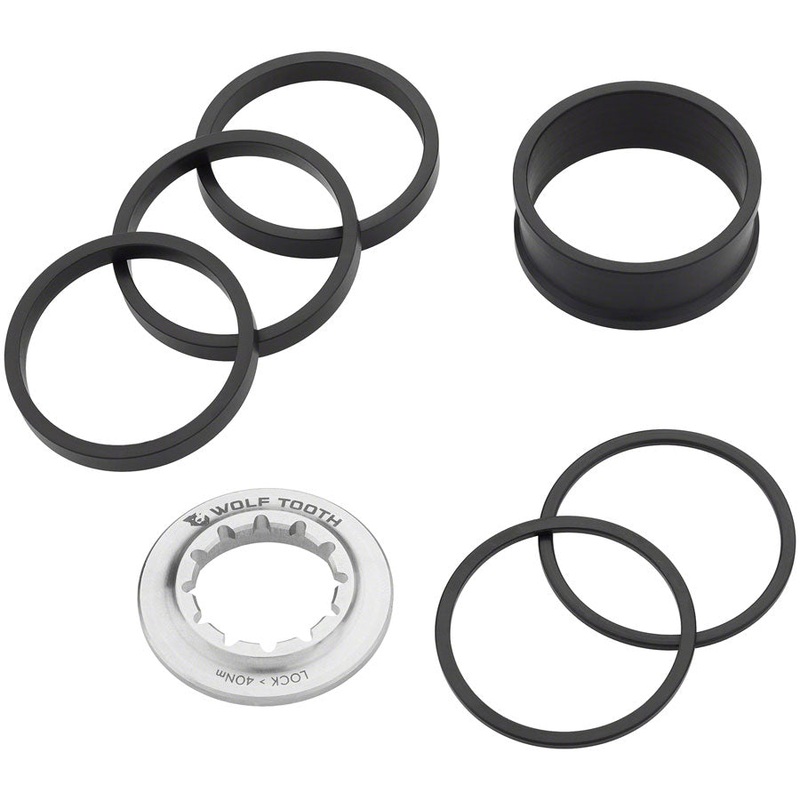 Wolf Tooth Single Speed Spacer Kit Lockring – Compatible any 10 11-Speed HG Freehub Body
