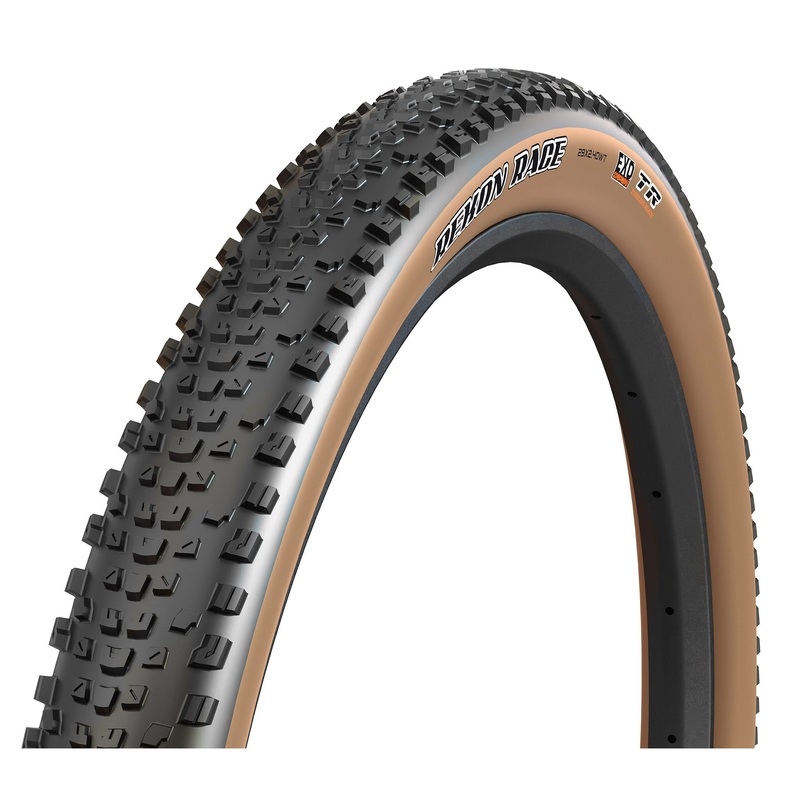 Maxxis Rekon Race Tire – 29 x 2.4 Tubeless Folding BLK/Tan Dual EXO Wide Trail