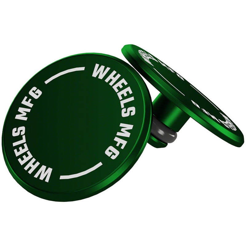 Wheels Manufacturing Wheels Manufacturing Standard Thru Axle Cap Set – Green