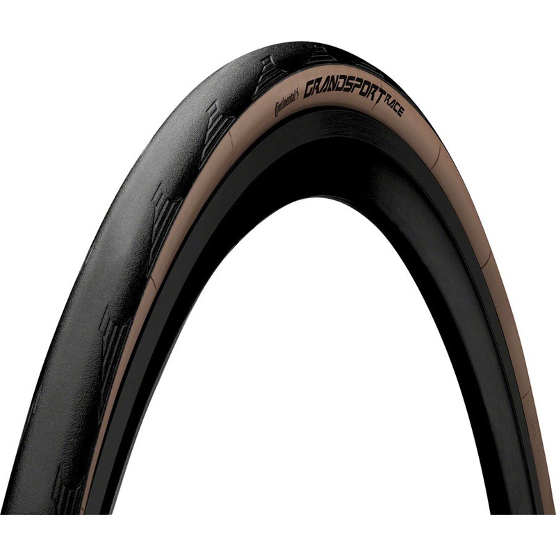 Continental Grand Sport Race Tire – 700 x 28 Clincher Folding BLK/Brown PureGrip NyTech Breaker