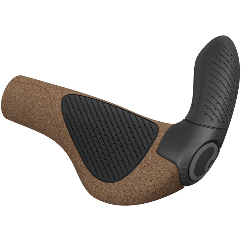 Ergon GP3 Evo BioKork Grips – Lock-On Large Black/Tan