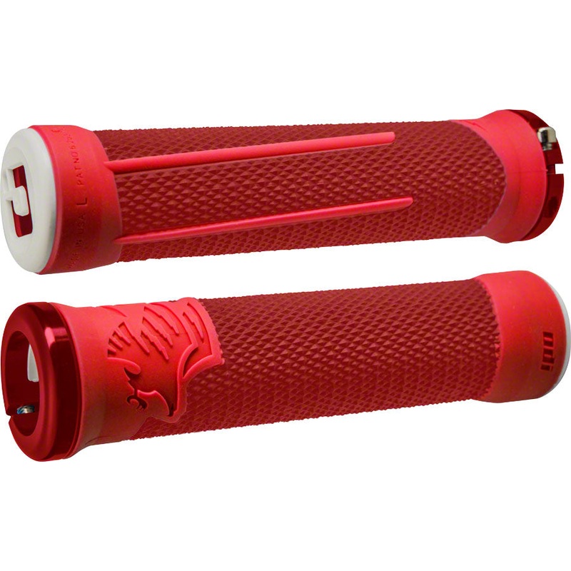 ODI AG2 Grips – Red/Fire Lock-On