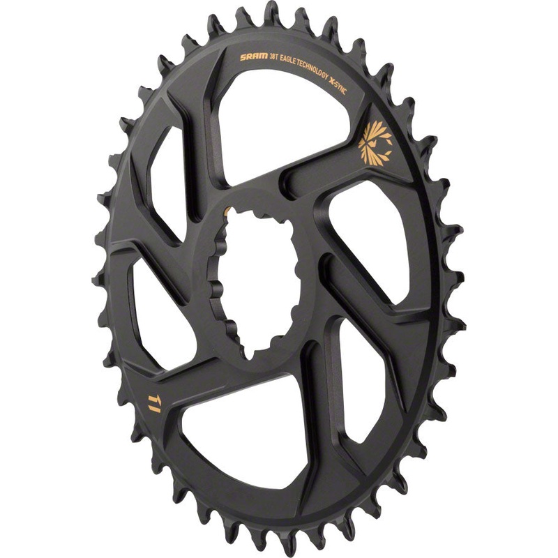 SRAM X-Sync 2 Eagle Direct Mount Chainring 38T Boost 3mm Offset Gold Logo